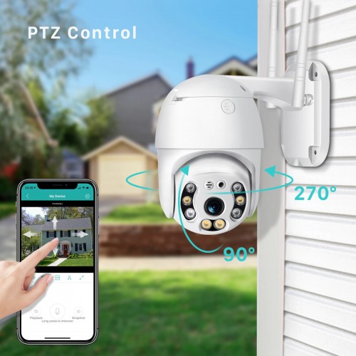 1080P Security Camera WIFI Outdoor PTZ Speed Dome Wireless IP Camera CCTV Pan Tilt 4XZoom IR Network Surveillance P2P CAM