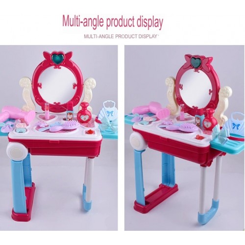 Kids Beauty Make Up Set - Beauty Makeup Toy set for Girls Make up with Pull Along Briefcase cum trolley - Play Make Up Set For Kids 