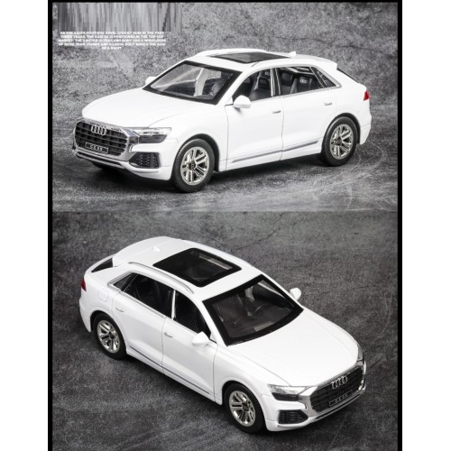 Ontek 1:24 Diecasting Alloy Car Model Audi Q8 AMG Toy Car, Pull Back Vehicles Toy Car for Toddlers Kids Boys Girls Gift Black