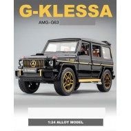 Ontek 1:24 Diecasting Alloy Car Model Benz G63 AMG Toy Car, Pull Back Vehicles Toy Car for Toddlers Kids Boys Girls Gift Black