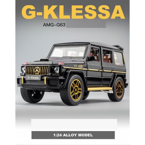 Ontek 1:24 Diecasting Alloy Car Model Benz G63 AMG Toy Car, Pull Back Vehicles Toy Car for Toddlers Kids Boys Girls Gift Black