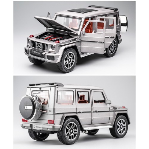 Ontek 1:24 Diecasting Alloy Car Model Benz G63 AMG Toy Car, Pull Back Vehicles Toy Car for Toddlers Kids Boys Girls Gift Black