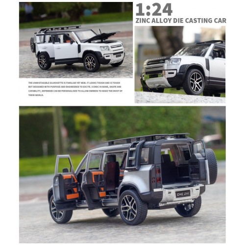 Ontek 1:24 Diecasting Alloy Car Model Land Rover Defender AMG Toy Car, Pull Back Vehicles Toy Car for Toddlers Kids Boys Girls Gift Black