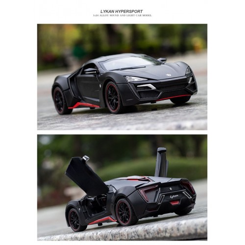 Ontek 1:24 Diecasting Alloy Car Model Aston Martin AMG Toy Car, Pull Back Vehicles Toy Car for Toddlers Kids Boys Girls Gift Black