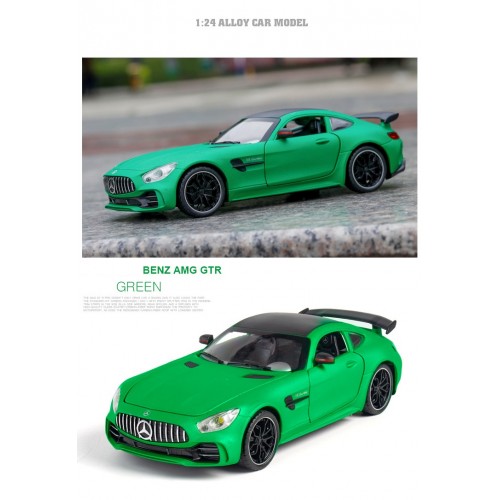 Ontek 1:24 Diecasting Alloy Car Model Benz AMG GTR Toy Car, Pull Back Vehicles Toy Car for Toddlers Kids Boys Girls Gift Black