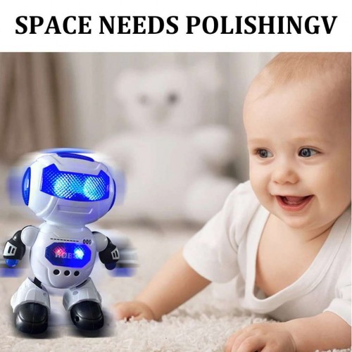 Ontek Toyz Bump & Go Dancing Robot Toys for Boys and Girls | Colourful 3D Lights and Music | 360 Degree All Direction Movement Bump and Go Robot