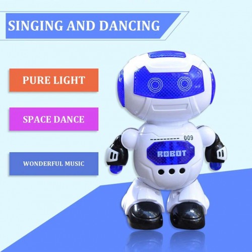 Ontek Toyz Bump & Go Dancing Robot Toys for Boys and Girls | Colourful 3D Lights and Music | 360 Degree All Direction Movement Bump and Go Robot