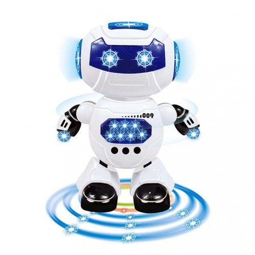 Ontek Toyz Bump & Go Dancing Robot Toys for Boys and Girls | Colourful 3D Lights and Music | 360 Degree All Direction Movement Bump and Go Robot