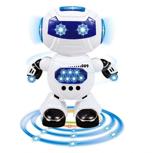 Ontek Toyz Bump & Go Dancing Robot Toys for Boys and Girls | Colourful 3D Lights and Music | 360 Degree All Direction Movement Bump and Go Robot