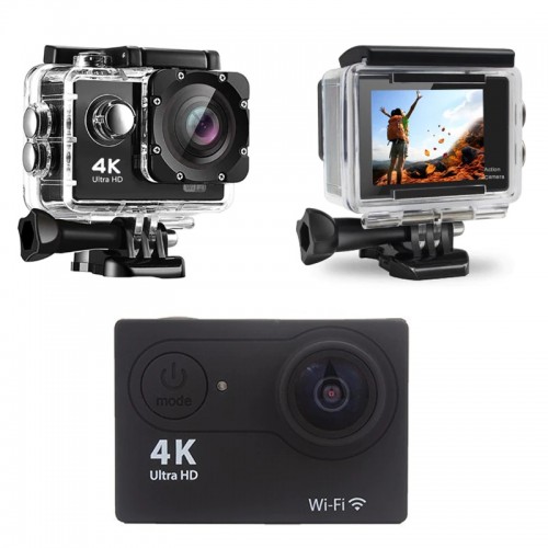 4K Ultra HD Mini Action Camera 2.0inch Screen WiFi Remote Control Underwater Waterproof Helmet Video Recording Cameras Sport Cam