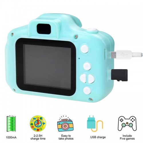 Ontek For Kids - Digital Camera, Recorder Camera 800WH HD 2.0 Inch Screen Video Front Camera Child Camera ( Mulicolor )