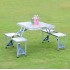 Picnic Table Folding 4 Seater Aluminium Portable Waterproof For Camping