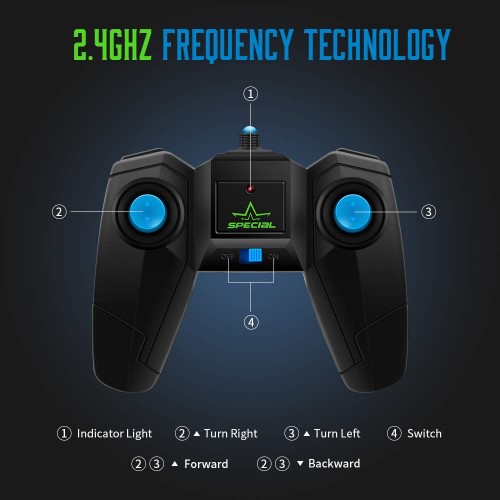 Remote Control Car 360 Rotate Racing Stunt Kids Car With 4wd