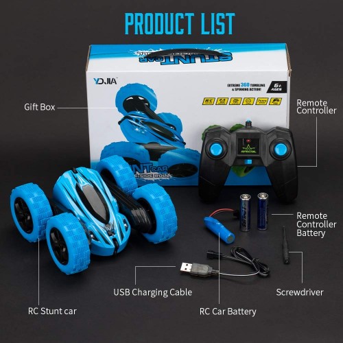 Remote Control Car 360 Rotate Racing Stunt Kids Car With 4wd