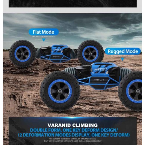 2.4GHz 4WD Ontek Q70 RC Car Radio Control Car Twist- Desert Cars Off Road Buggy Toy High Speed Climbing RC Car Kids Children Toys