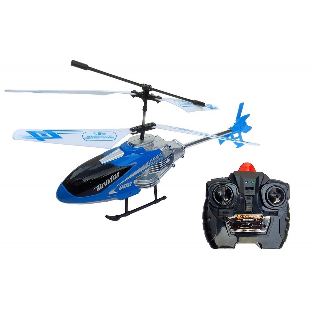 Velocity Radio Control Rc Helicopter Aircraft 4 Channel Huge for 5 to 10 Years Kids 