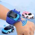 Watch RC Car Toy IR Cartoon Watch Vehicle Prevent Interference Wearable 2.4G Skin Friendly Strap USB Rechareable Remote Control Toy