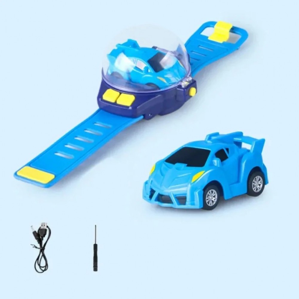 Watch RC Car Toy IR Cartoon Watch Vehicle Prevent Interference Wearable ...